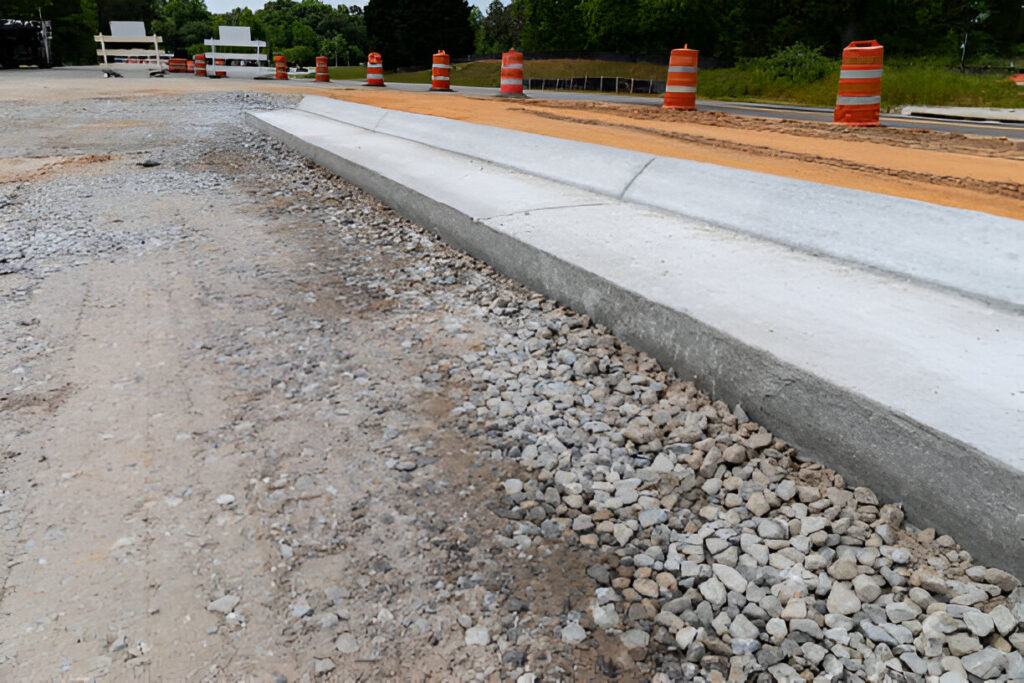 concrete curbing